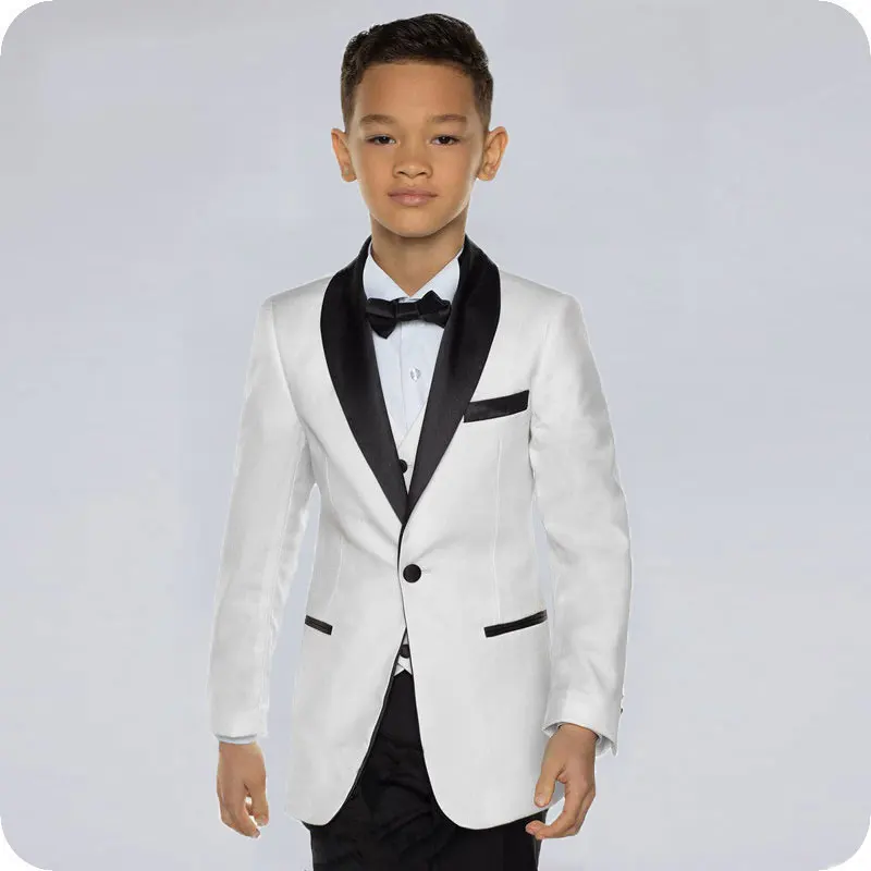 White Boy Suits for Wedding Black Shawl Kids Blazer Suit for Boy Costume Enfant Garcon Mariage Child Blazer Groom Tuxedo 3Piece
White Boy Suits for Wedding Black Shawl Kids Blazer Suit for Boy Costume Enfant Garcon Mariage Child Blazer Groom Tuxedo 3Piece