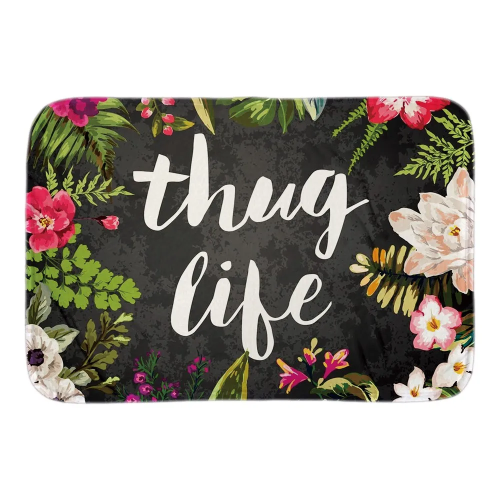 Thug Life Home Welcome Doormat Flowers Decor Door Mats For Living Room Bedroom Soft Short Plush Fabric Indoor Outdoor Floor Mat
Thug Life Home Welcome Doormat Flowers Decor Door Mats For Living Room Bedroom Soft Short Plush Fabric Indoor Outdoor Floor Mat