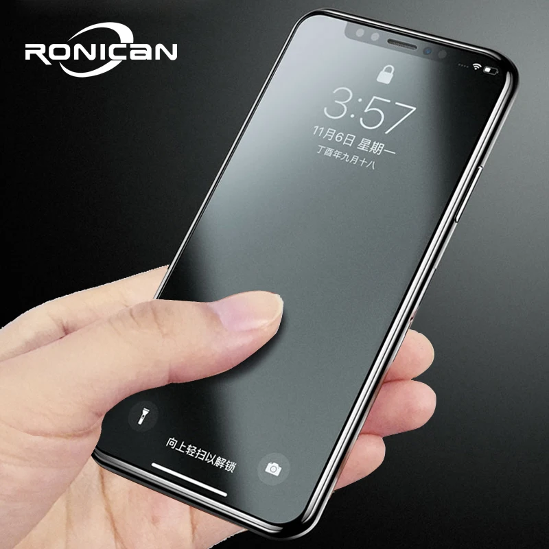Закаленное стекло с полным покрытием для iPhone XR X XS 11 12Pro Max матовая защитная пленка