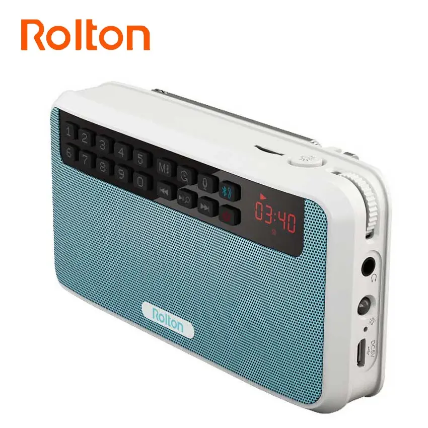 Портативная Bluetooth-Колонка Rolton E500 басовая стереоколонка с двумя FM-радио Запись TF