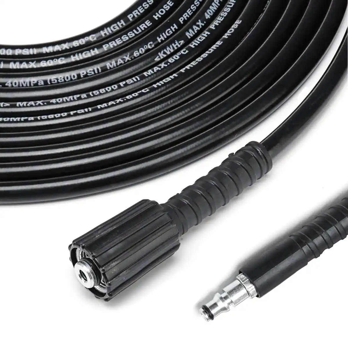 5m 5800PSI 40MPa High Pressure Washer Hose Pipe Cord Car Washer Water Cleaning Extension Hose Water Hose for Black & Decker 
5m 5800PSI 40MPa High Pressure Washer Hose Pipe Cord Car Washer Water Cleaning Extension Hose Water Hose for Black & Decker