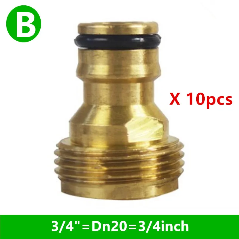 10 шт. адаптер для садового шланга 1/2 дюйма 3/4 дюйма|hose connector|brass hose connectortap adaptor |