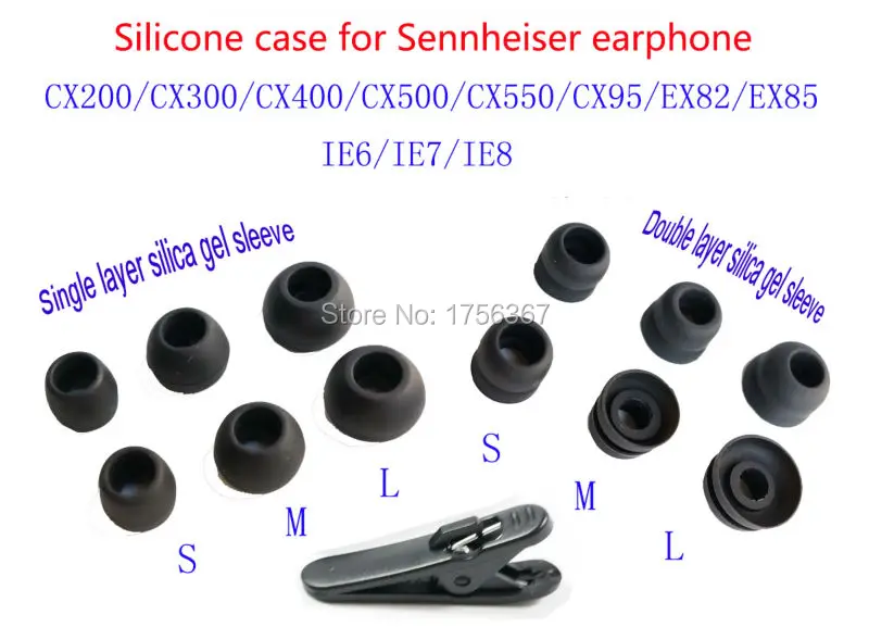 6Pair Replace Silicone sleeve for Sennheiser CX300 CX400 CX500 CX550 CX95 EX85 IE6 IE7 IE8 earphones(Earmuffes) in ear ear pad
6Pair Replace Silicone sleeve for Sennheiser CX300 CX400 CX500 CX550 CX95 EX85 IE6 IE7 IE8 earphones(Earmuffes) in ear ear pad
