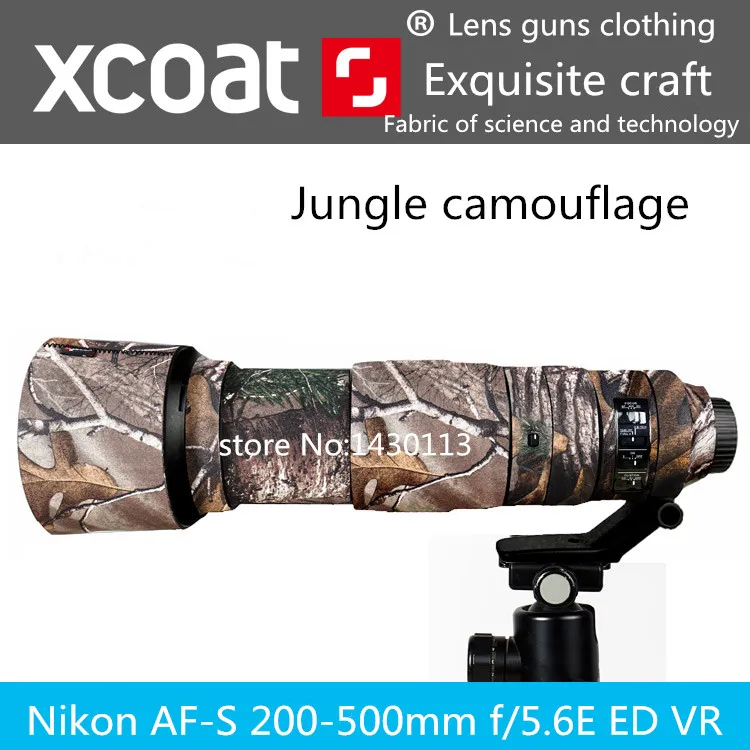 Фото Камуфляжное пальто для объектива камеры Nikon AF S 200 500 мм f/5.6E ED VR одежда он нашел себе