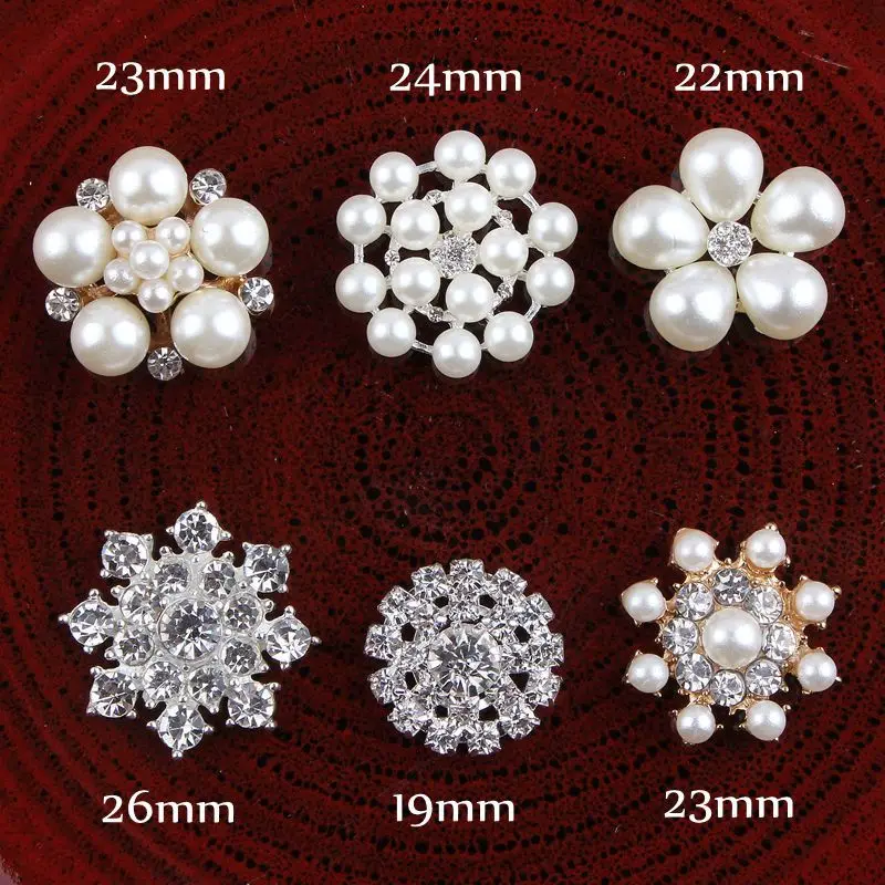 50pcs Flower Faux Pearl Shank Clear Rhinestone Buttons wedding crystal buckle invitation Sewing Craft
50pcs Flower Faux Pearl Shank Clear Rhinestone Buttons wedding crystal buckle invitation Sewing Craft
