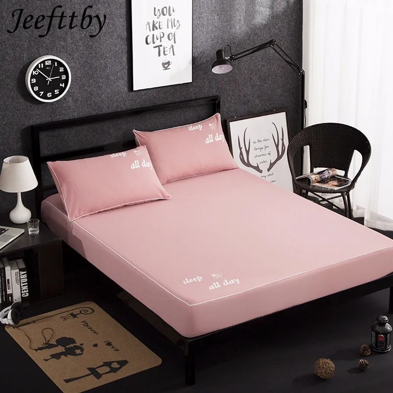 Solid Color Print 3pcs Sheets Set Twin Queen King Size Fitted Sheet With Elastic Band 100% Polyester Mattress Cover+Pillowcases
Solid Color Print 3pcs Sheets Set Twin Queen King Size Fitted Sheet With Elastic Band 100% Polyester Mattress Cover+Pillowcases