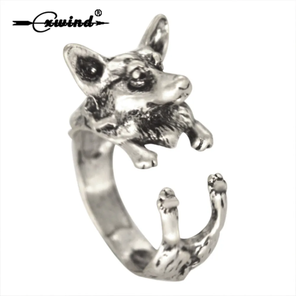 Cxwind Antique Bronze Wolf Boho Chic Welsh Corgi Dog Ring Animal English Dog Ring Hippie Knuckles Rings for Women Jewelry
Cxwind Antique Bronze Wolf Boho Chic Welsh Corgi Dog Ring Animal English Dog Ring Hippie Knuckles Rings for Women Jewelry