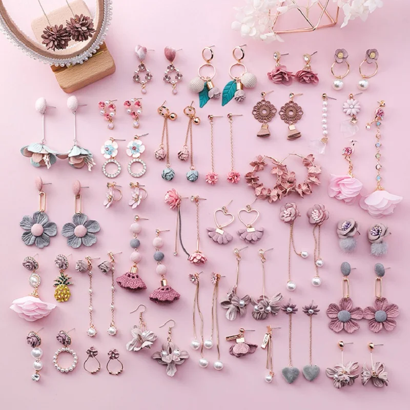 2019 Korea Cute Pink Heart Shape Flower Fabric Long Pendant Earrings Sweet Pearl Simple Female Earrings Jewelry Accessories Gift
2019 Korea Cute Pink Heart Shape Flower Fabric Long Pendant Earrings Sweet Pearl Simple Female Earrings Jewelry Accessories Gift