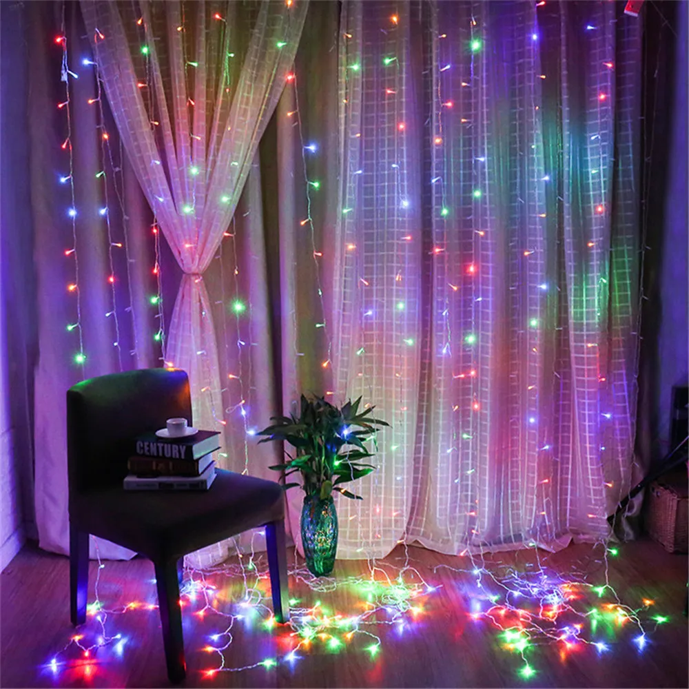3X3M 300 Led Curtain Icicle Fairy Light String Garland 8 Mode Outdoor Window Christmas Wedding Party Background Light
3X3M 300 Led Curtain Icicle Fairy Light String Garland 8 Mode Outdoor Window Christmas Wedding Party Background Light