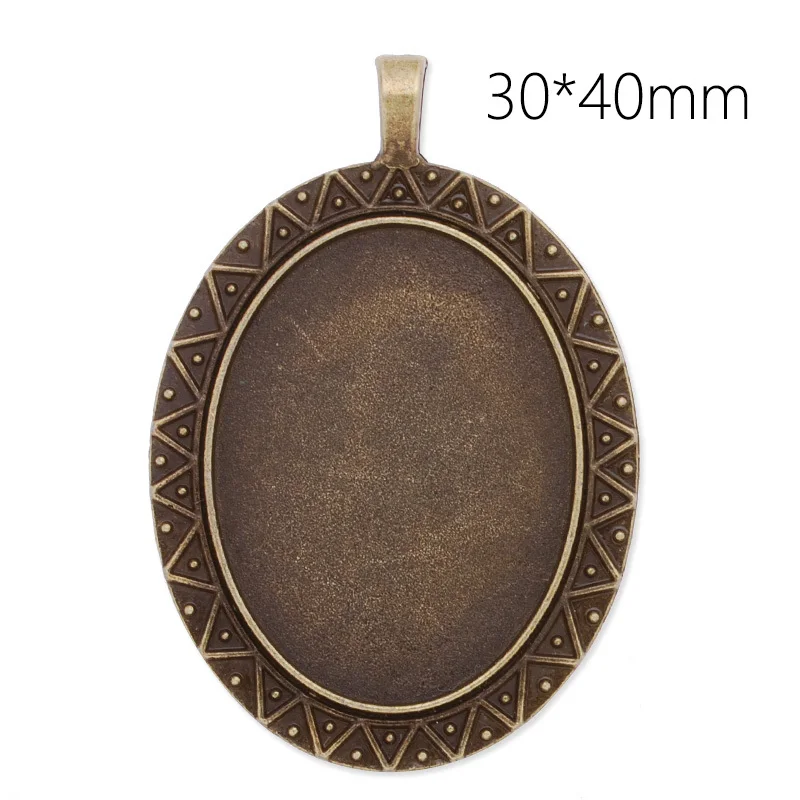 DIY Antiqued Bronze Vintage Alloy Oval Cameo Cabochon Base Setting Pendant Tray 30*40 mm Jewelry Blanks 20PCS-C3860
DIY Antiqued Bronze Vintage Alloy Oval Cameo Cabochon Base Setting Pendant Tray 30*40 mm Jewelry Blanks 20PCS-C3860
