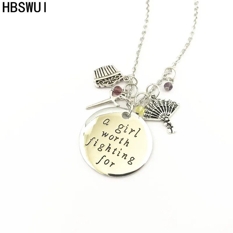 HBSWUI Mulan Charm Necklace TV Movie Show High Quality Fshion Metal Jewelry Gifts for Woman Girl Men
HBSWUI Mulan Charm Necklace TV Movie Show High Quality Fshion Metal Jewelry Gifts for Woman Girl Men