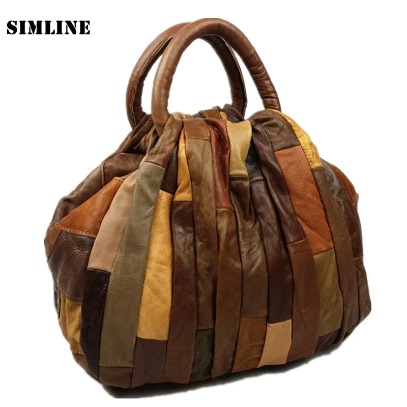 Luxury Vintage Patchwork Casual 100% Genuine Leather Cowhide Women Tote Handbag Messenger Shoulder Crossbody Bag Bags For Ladies
Luxury Vintage Patchwork Casual 100% Genuine Leather Cowhide Women Tote Handbag Messenger Shoulder Crossbody Bag Bags For Ladies