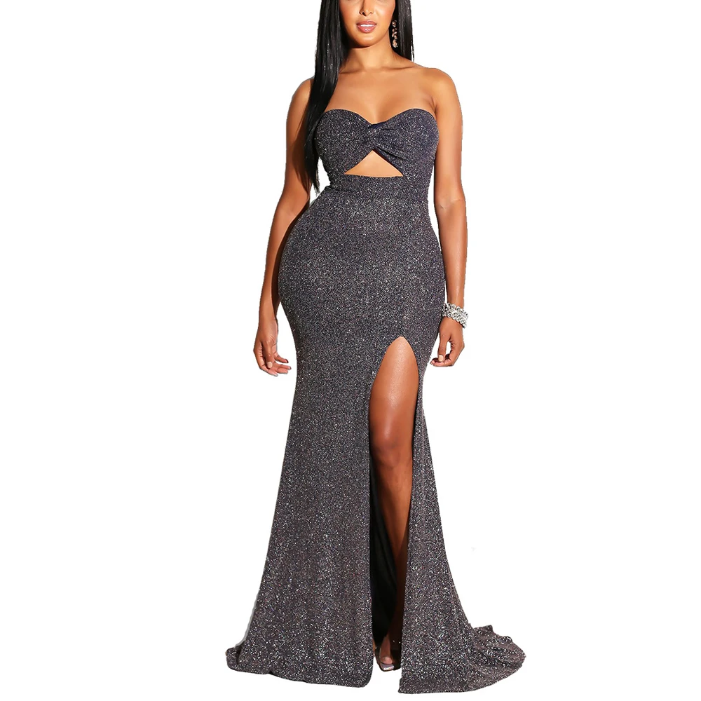 Boho Women Dress Sexy Strapless Hollow Out Sleeveless Mermaid Dresses Side Split Long Maxi Dress Elegant Lady Party Wear
Boho Women Dress Sexy Strapless Hollow Out Sleeveless Mermaid Dresses Side Split Long Maxi Dress Elegant Lady Party Wear