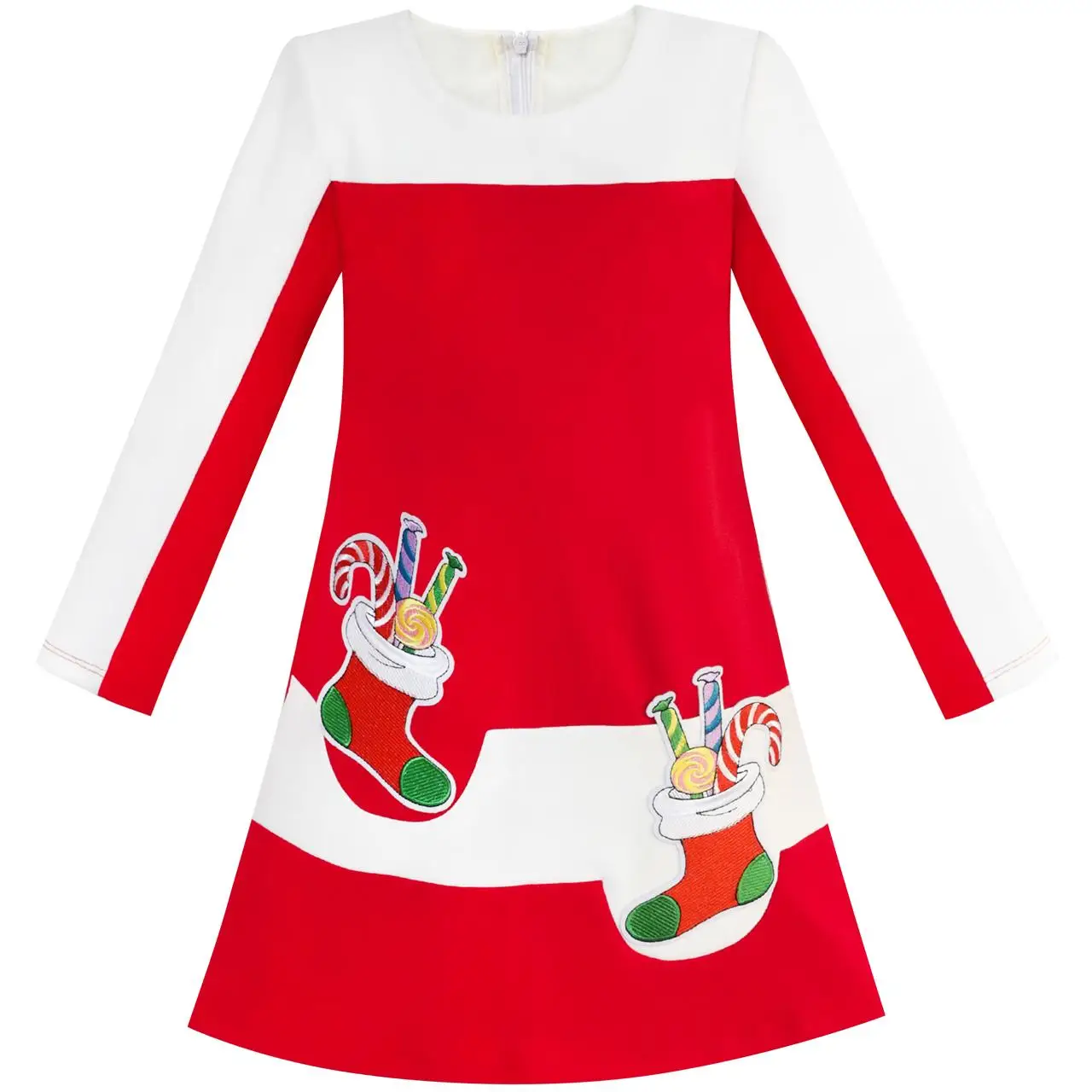 Girls Dress Red Christmas Stockings Xmas Candy Canes Year 2020 Summer Princess Wedding Party Dresses Size 5-12 Carnival Vestidos
Girls Dress Red Christmas Stockings Xmas Candy Canes Year 2020 Summer Princess Wedding Party Dresses Size 5-12 Carnival Vestidos