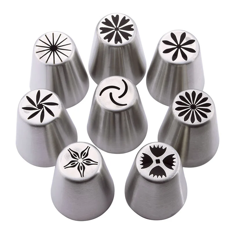 8Pcs/Set Russian Cake Tulip Nozzles Cupcake Decorating Stainless Steel Nozzles Rose Flower Cream Pastry Cake Decorating Tool
8Pcs/Set Russian Cake Tulip Nozzles Cupcake Decorating Stainless Steel Nozzles Rose Flower Cream Pastry Cake Decorating Tool