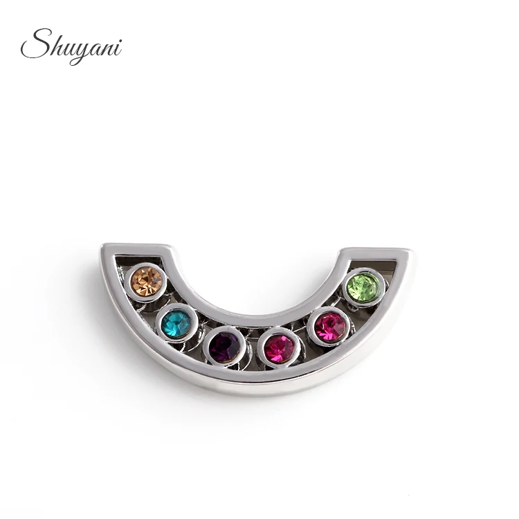 20pcs/Lot New Item Alloy Sicircle Rainbow Rhinestone Crystal Plate Charms For Glass Memory Lockets Jewelry Findings
20pcs/Lot New Item Alloy Sicircle Rainbow Rhinestone Crystal Plate Charms For Glass Memory Lockets Jewelry Findings