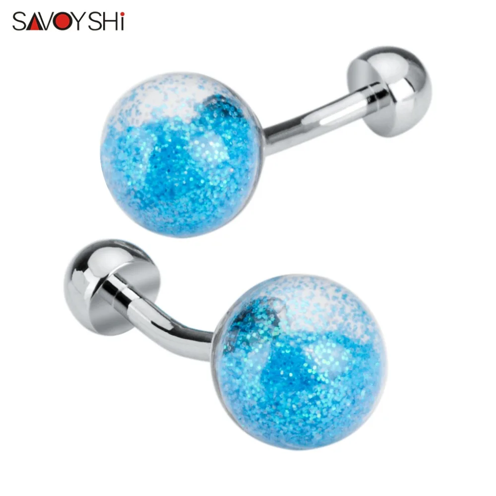 SAVOYSHI Pink/Blue Sand Cufflinks for Mens/Ladies Shirt Cuff buttons High Quality Acrylic Ball Cuff links Fashion Men Jewelry
SAVOYSHI Pink/Blue Sand Cufflinks for Mens/Ladies Shirt Cuff buttons High Quality Acrylic Ball Cuff links Fashion Men Jewelry