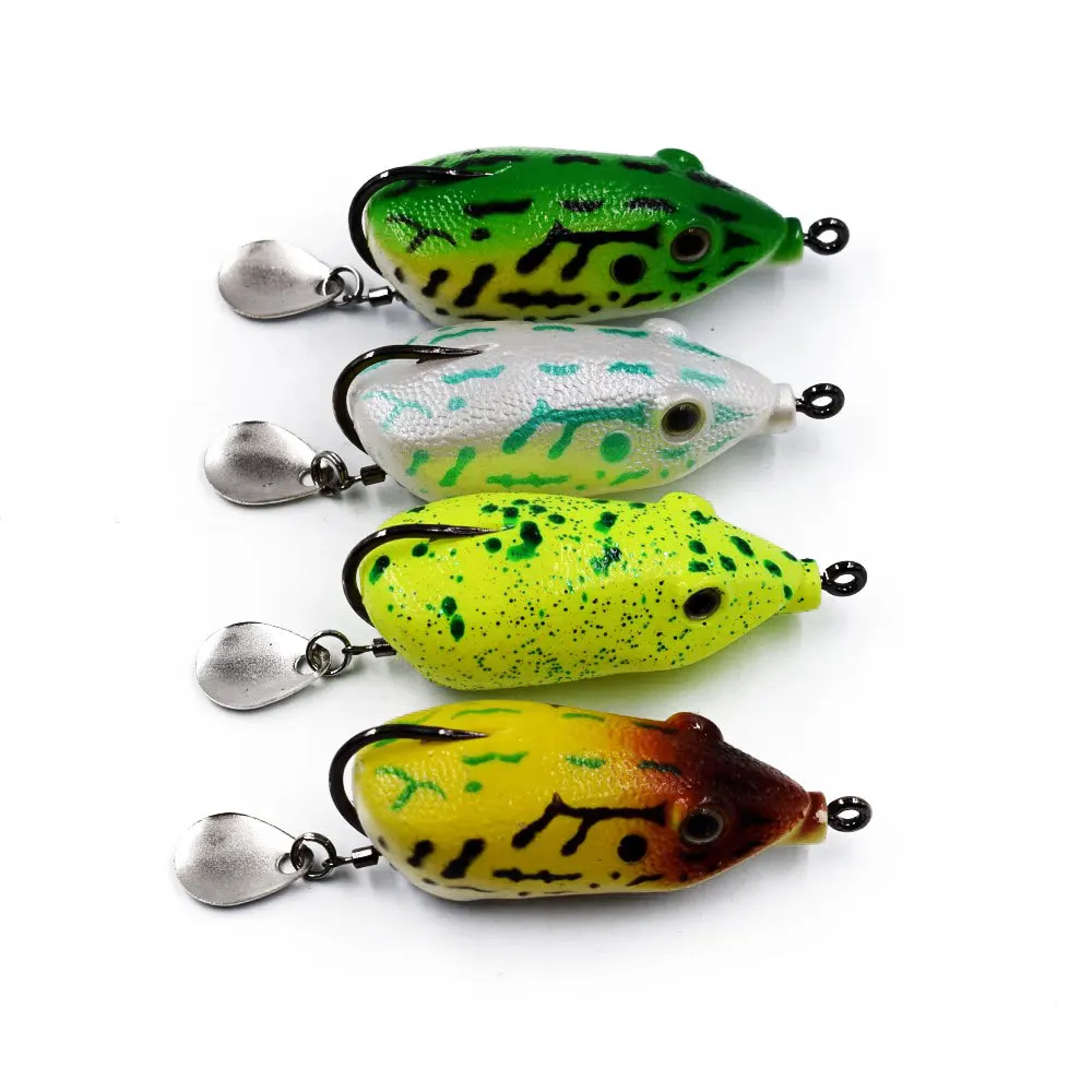 2018 New 5.5cm/13g Soft Frog Fishing Lure With Sequins Bait Bloody Hooks Single Hook Barbed Special Kill Far Shots
2018 New 5.5cm/13g Soft Frog Fishing Lure With Sequins Bait Bloody Hooks Single Hook Barbed Special Kill Far Shots