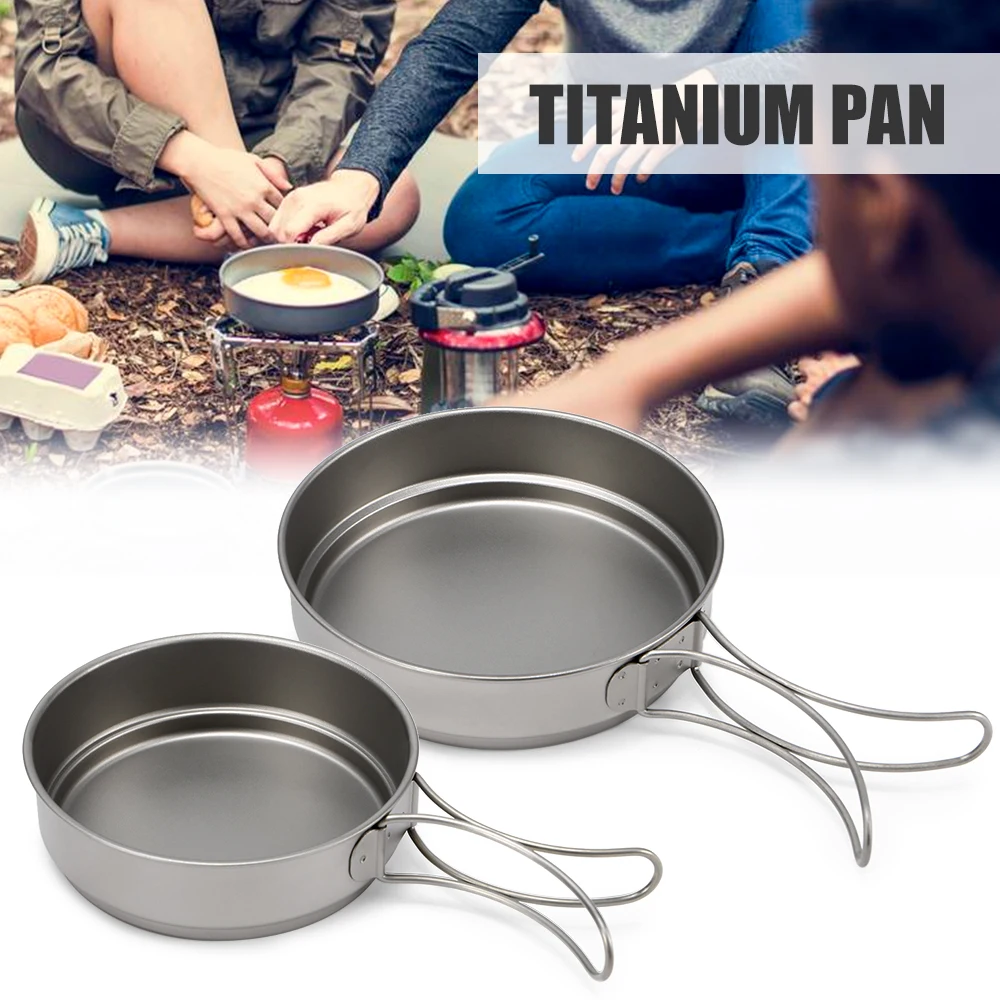 2019New 350ml/500ml Ultralight Titanium Fry Pan Eco-friendly Titanium Pan Outdoor Portable Camping Cookware with Foldable Handle
2019New 350ml/500ml Ultralight Titanium Fry Pan Eco-friendly Titanium Pan Outdoor Portable Camping Cookware with Foldable Handle