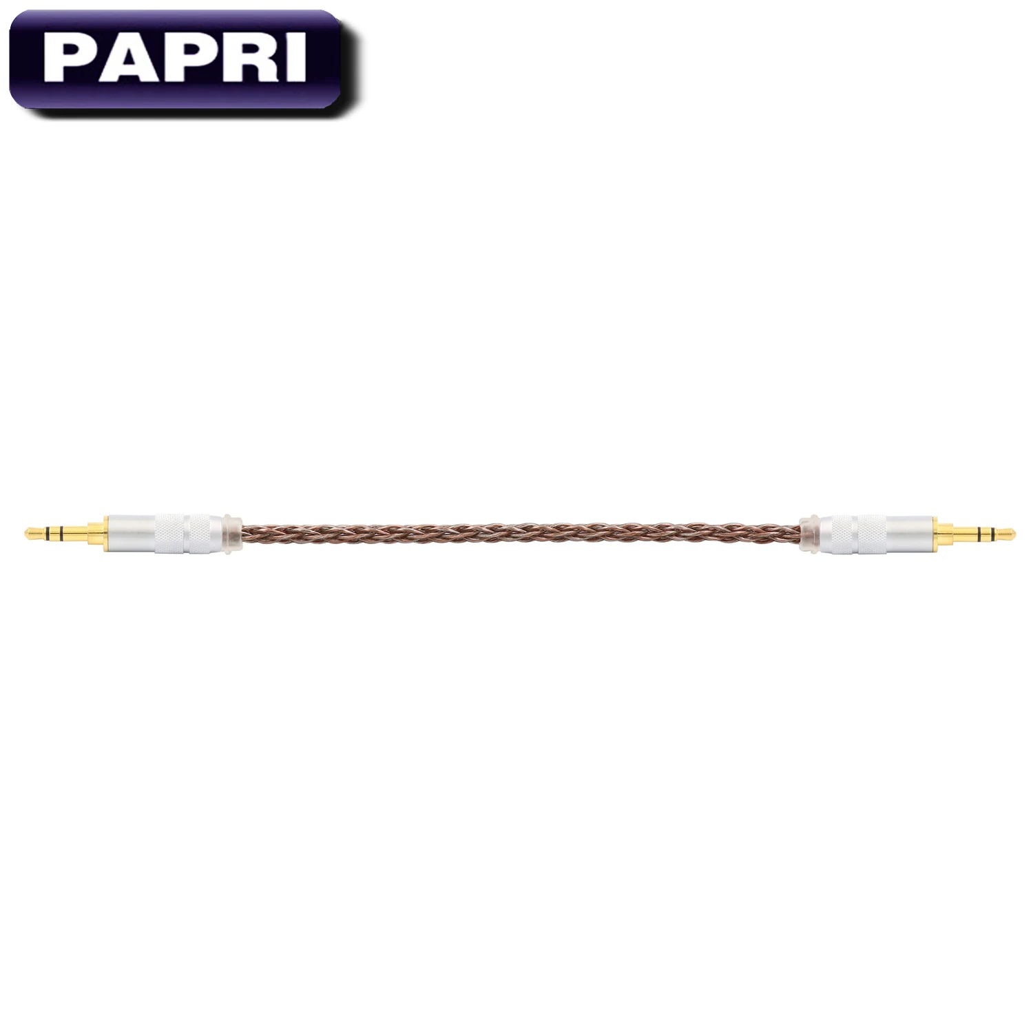 PAPRI DIY AUX аудио кабель ПВХ 99.99997% OCC + посеребренные кабели для наушников 3 5 мм разъем