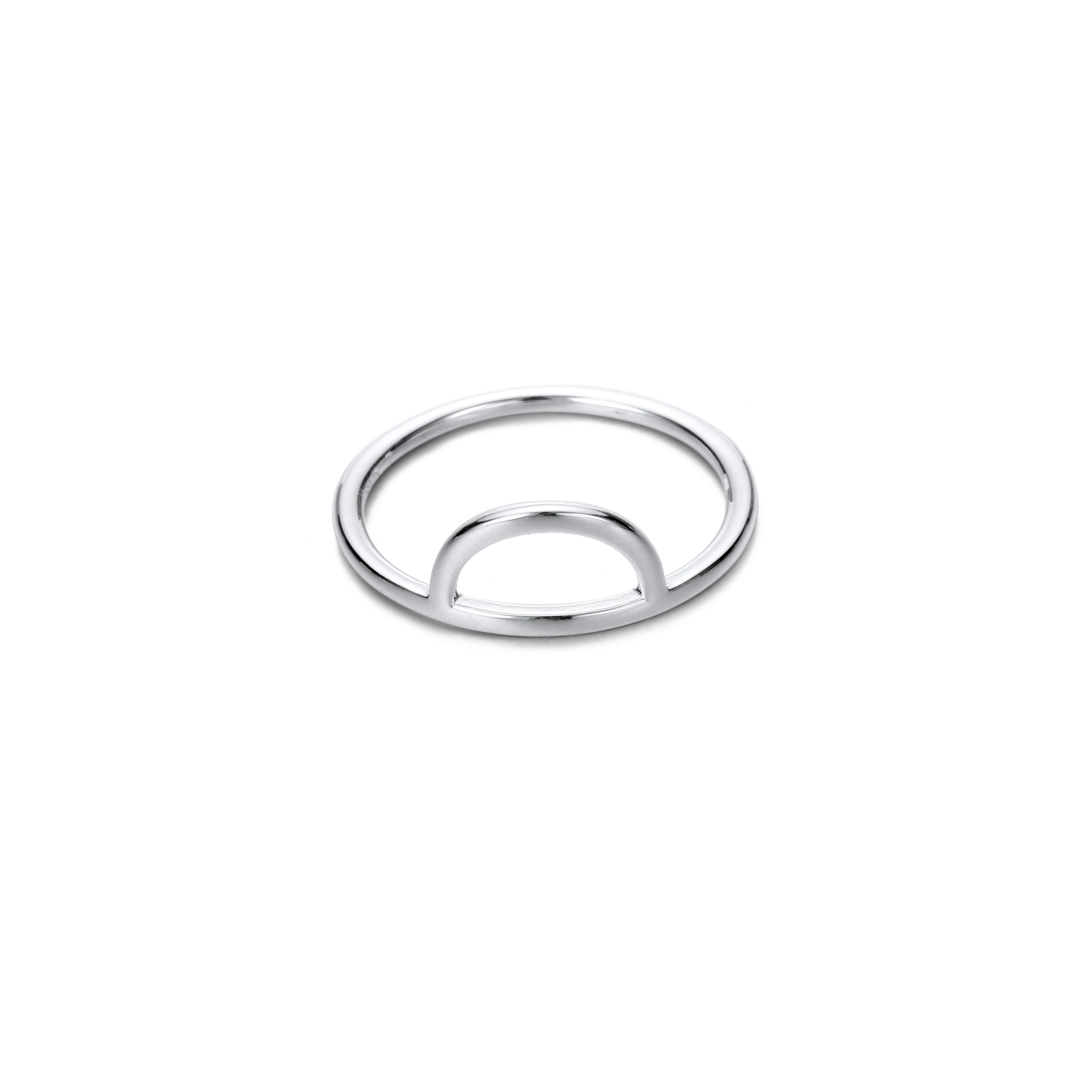CC Stainless Steel Rings For Women Rose Gold Color Hollow Out Mid Fine jewellery Simple Geometric Shape Party Gift YD15504 | Украшения и