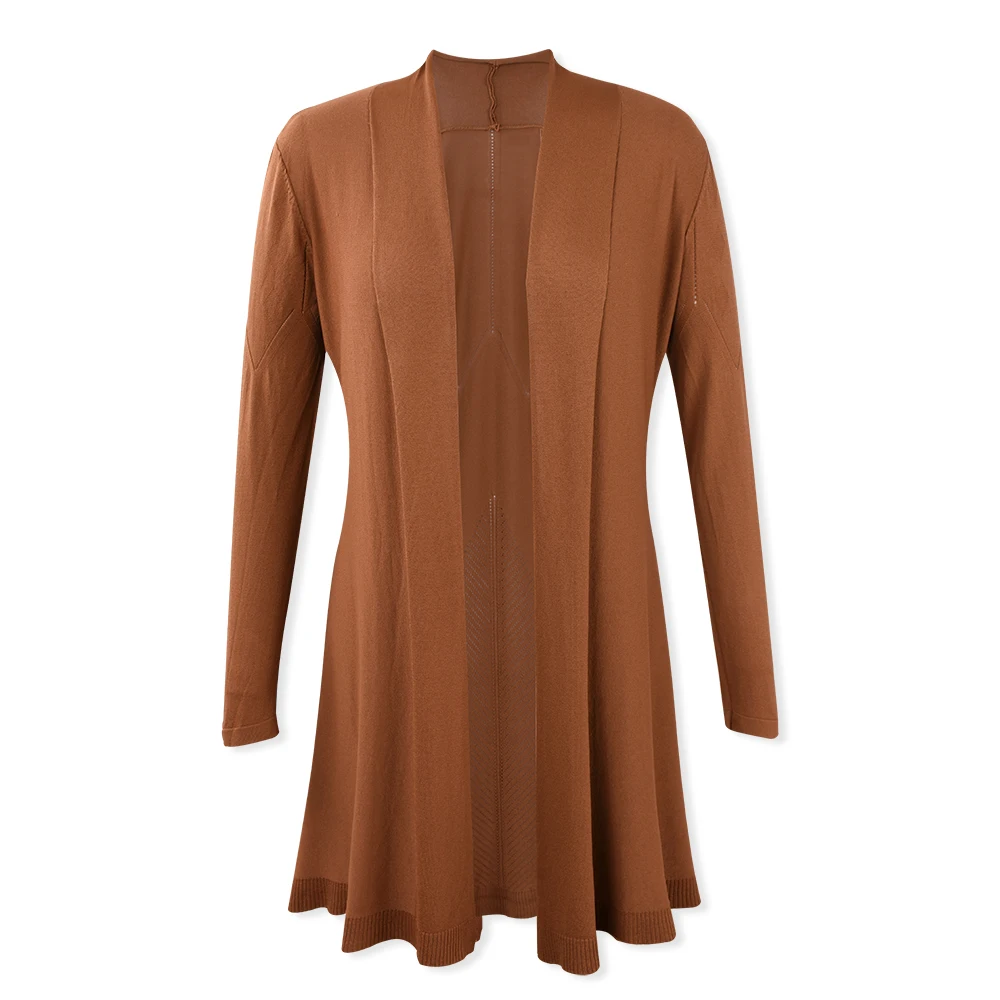 Solid Khaki Women Long Knitted Coat Outwear Ladies Long Sleeve Open Stitch Hollow Out Slim Thin Jacket Spring Cothing
Solid Khaki Women Long Knitted Coat Outwear Ladies Long Sleeve Open Stitch Hollow Out Slim Thin Jacket Spring Cothing