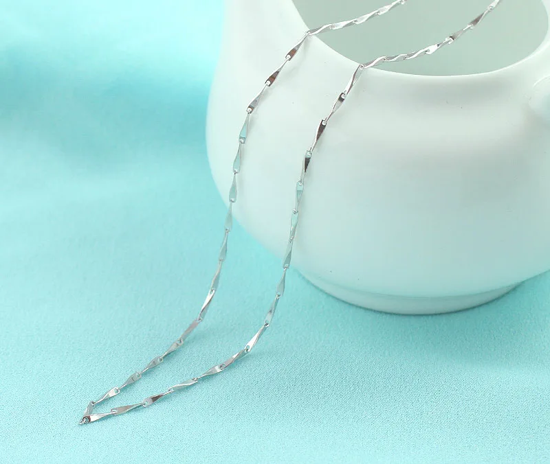 New arrival chain necklace for women wedding jewelry fashion white gold color Christmas gift dropshipping wholesale | Украшения и
