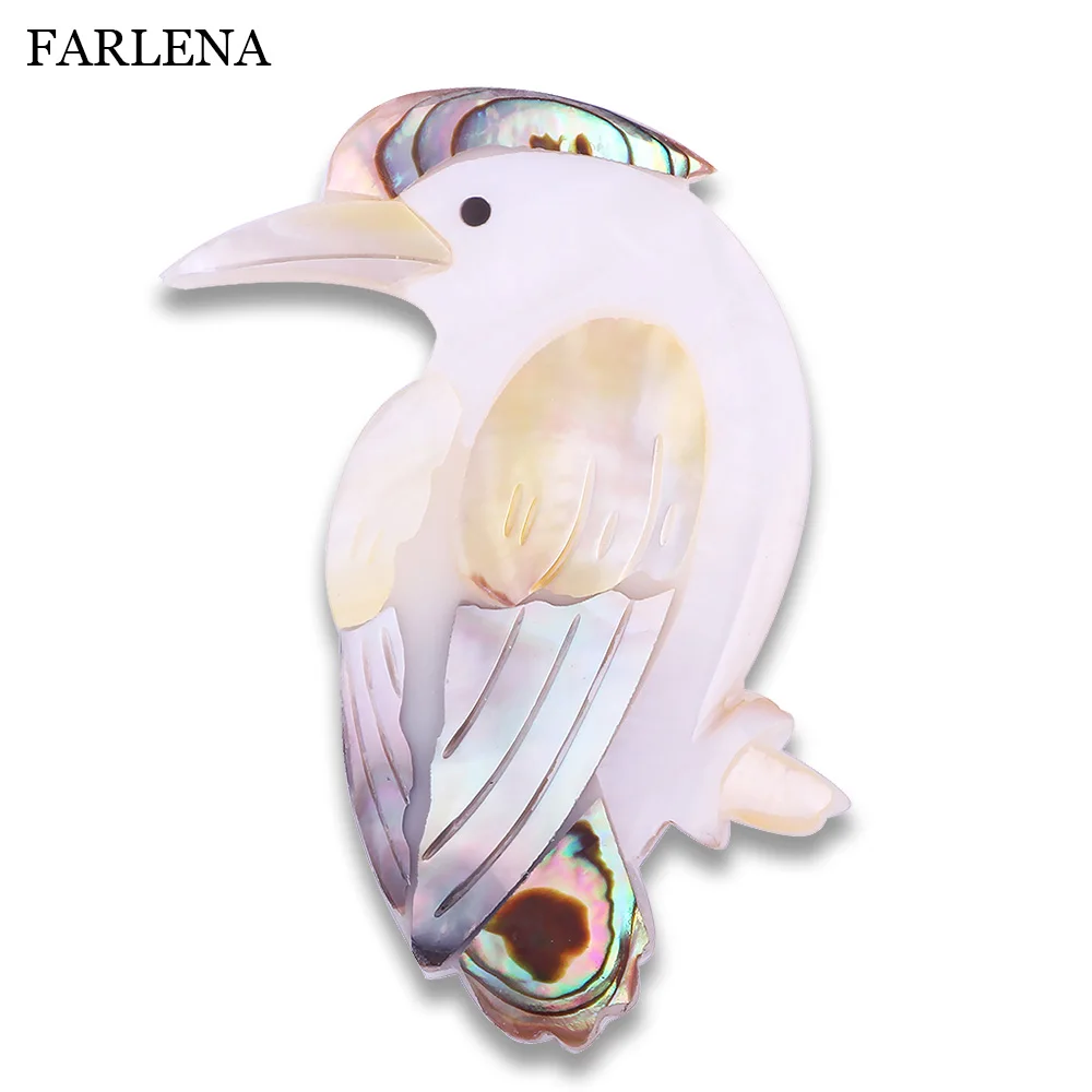 FARLENA Jewelry Natural Shell Bird Brooches Alloy Woodpecker Animal Banquet Weddings Brooch Christmas Gifts
FARLENA Jewelry Natural Shell Bird Brooches Alloy Woodpecker Animal Banquet Weddings Brooch Christmas Gifts