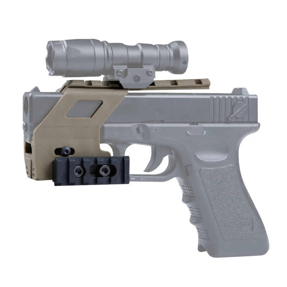 Tactical Gun Loading device Accessories Glock Rail Base System Pistol kit Glock Mount For G17 18 19 Flashlight Scope Rail Mount
Tactical Gun Loading device Accessories Glock Rail Base System Pistol kit Glock Mount For G17 18 19 Flashlight Scope Rail Mount