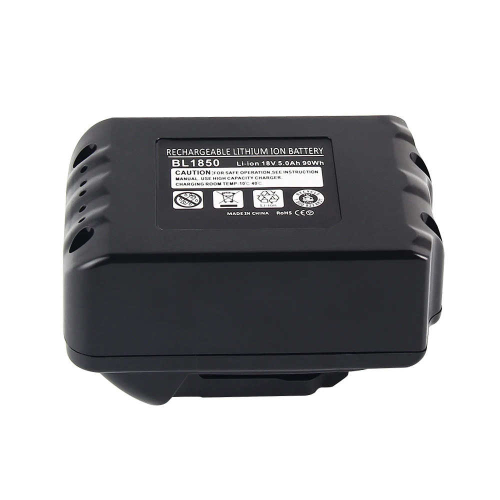 High Capacity 18V 5000mAh With LED Indicator Li-ion Battery For Makita Battery BL1860 BL1850 BL1830 BL1840 194205-3 Power Tool
High Capacity 18V 5000mAh With LED Indicator Li-ion Battery For Makita Battery BL1860 BL1850 BL1830 BL1840 194205-3 Power Tool