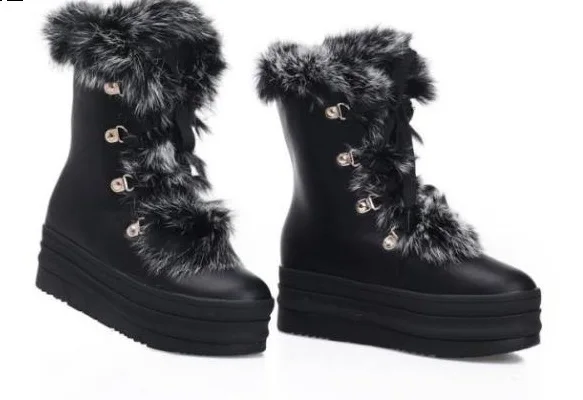 Spring/Winter Warm Fur Women Snow Boots Sweet Round Toe Lace-Up Fashion Ankle Boots Women Shoes Flat with Suede Free Ship Size11
Spring/Winter Warm Fur Women Snow Boots Sweet Round Toe Lace-Up Fashion Ankle Boots Women Shoes Flat with Suede Free Ship Size11
