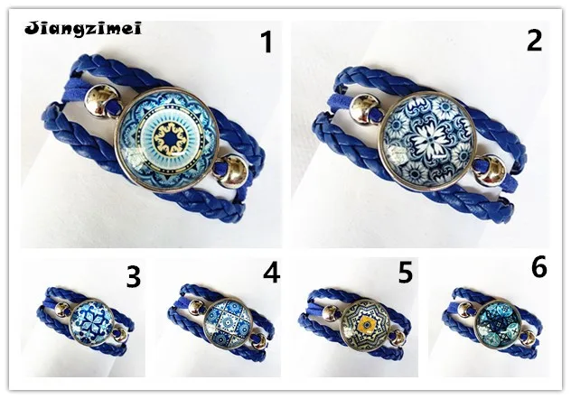 24pcs/lot(Mixed 6 models) Blue and white Porcelain Round Glass Cabochon Cartoon Leather Bracelet Bangle for women
24pcs/lot(Mixed 6 models) Blue and white Porcelain Round Glass Cabochon Cartoon Leather Bracelet Bangle for women
