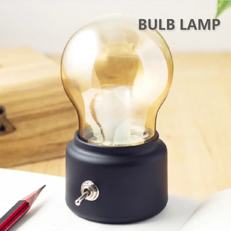 LIGINWAAT Retro Bulb Lamp USB Rechargeable LED Bedside Night Light Decorative Desk Lamp Switch Bulb Atmosphere Home Decor Gift
LIGINWAAT Retro Bulb Lamp USB Rechargeable LED Bedside Night Light Decorative Desk Lamp Switch Bulb Atmosphere Home Decor Gift