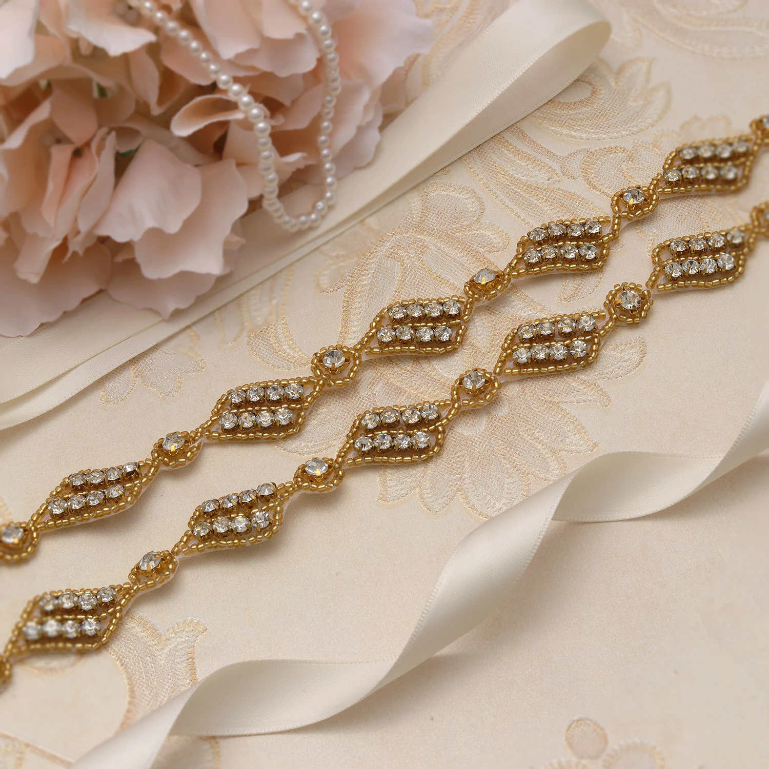 MissRDress Rhinestones Wedding Belt Gold Crystal Thin Bridal Sash Hand Beaded Bridal Belt For Wedding Party Dresses JK881
MissRDress Rhinestones Wedding Belt Gold Crystal Thin Bridal Sash Hand Beaded Bridal Belt For Wedding Party Dresses JK881