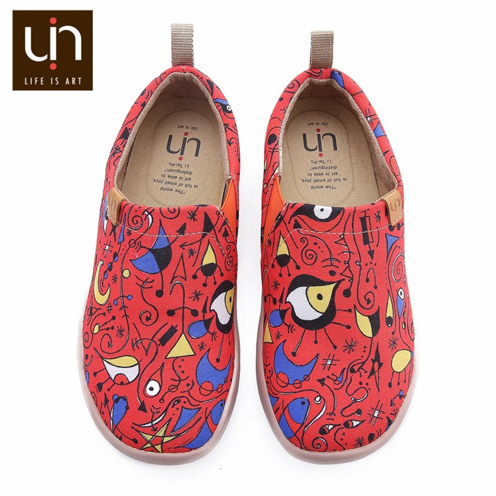 UIN Fashion Red Fire Design Painted Casual Canvas Shoes Women Easy Slip-on Loafers Ladies Travel Sneakers
UIN Fashion Red Fire Design Painted Casual Canvas Shoes Women Easy Slip-on Loafers Ladies Travel Sneakers