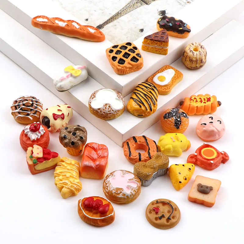 New 30pc Cute Flatback DIY Mini Artificial Cake Bread Food Doughnut Beads Candy Bear Hotdog Resin jewelry Beads Gifts
New 30pc Cute Flatback DIY Mini Artificial Cake Bread Food Doughnut Beads Candy Bear Hotdog Resin jewelry Beads Gifts