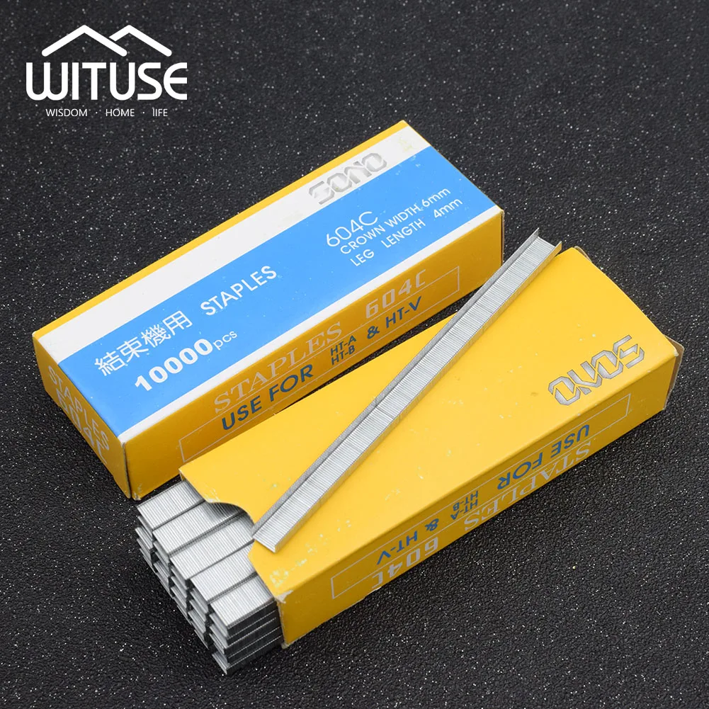 1/4/8 Boxes 10000pcs/box 6x4mm 604C Model Premium Paper Book Staples For Stapler Vines Tying Machine HT-A/HT-B/HT-V
1/4/8 Boxes 10000pcs/box 6x4mm 604C Model Premium Paper Book Staples For Stapler Vines Tying Machine HT-A/HT-B/HT-V