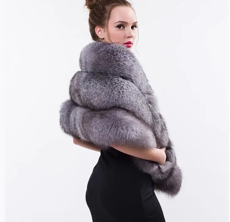 European And American Women's Fur Shawl 2021 New Fashion Fox Fur Short Dinner 100% Leather Large Size Shawl Coat
European And American Women's Fur Shawl 2021 New Fashion Fox Fur Short Dinner 100% Leather Large Size Shawl Coat