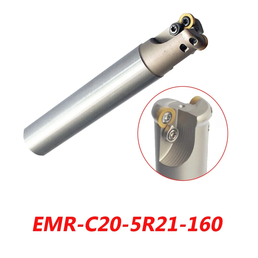 Free Shipping EMR-C20-5R21-160 Indexable Face Milling Cutter Tools For RPMW1003MO Carbide Inserts
Free Shipping EMR-C20-5R21-160 Indexable Face Milling Cutter Tools For RPMW1003MO Carbide Inserts