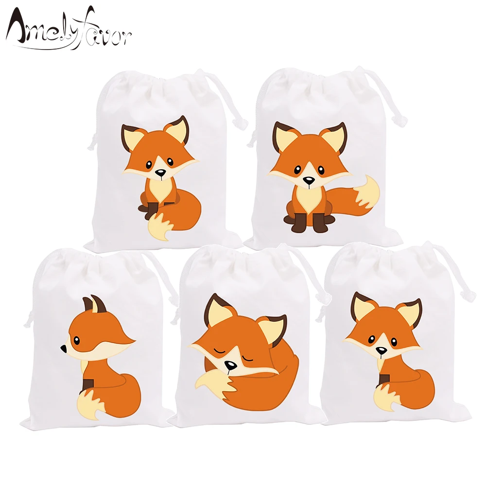Woodland Fox Animals Theme Party Favor Bags Candy Bags Holiday Baby Shower Birthday Gift Bags Party Decorations Supplies 5PCS
Woodland Fox Animals Theme Party Favor Bags Candy Bags Holiday Baby Shower Birthday Gift Bags Party Decorations Supplies 5PCS