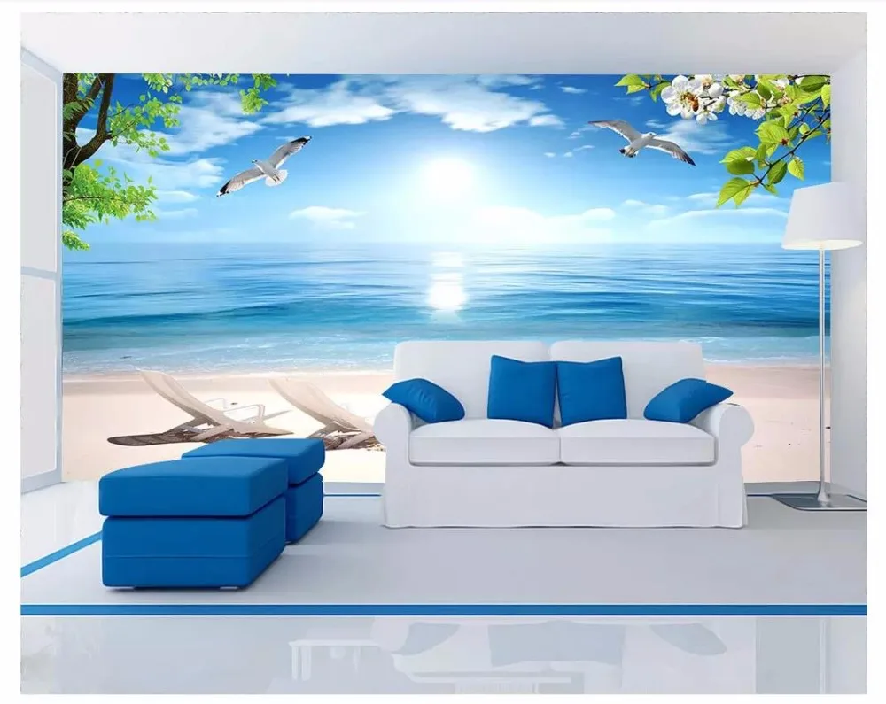 Custom photo wallpaper 3d wallpaper for walls 3 d Beach landscape murals tv background wall papers for living room decoration
Custom photo wallpaper 3d wallpaper for walls 3 d Beach landscape murals tv background wall papers for living room decoration