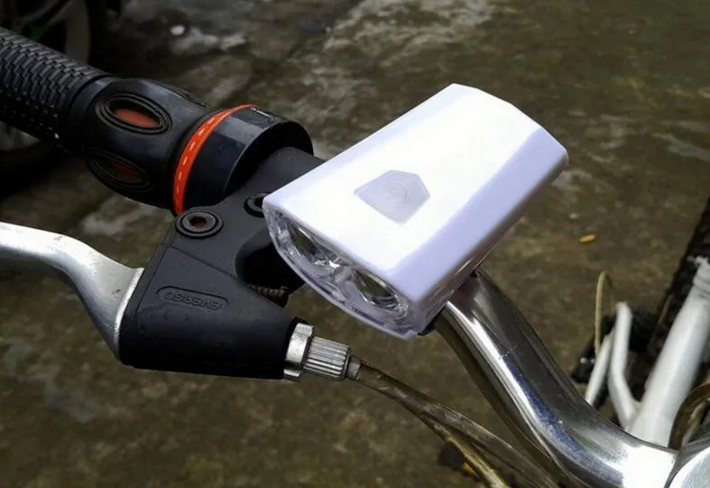 2 светодиодных велосипедных головного света USB перезаряжаемая передняя фара