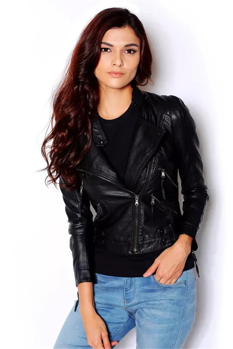 PU leather Coat brief paragraph small coat of cultivate morality A woman jacket The new autumn 2021 ms
PU leather Coat brief paragraph small coat of cultivate morality A woman jacket The new autumn 2021 ms