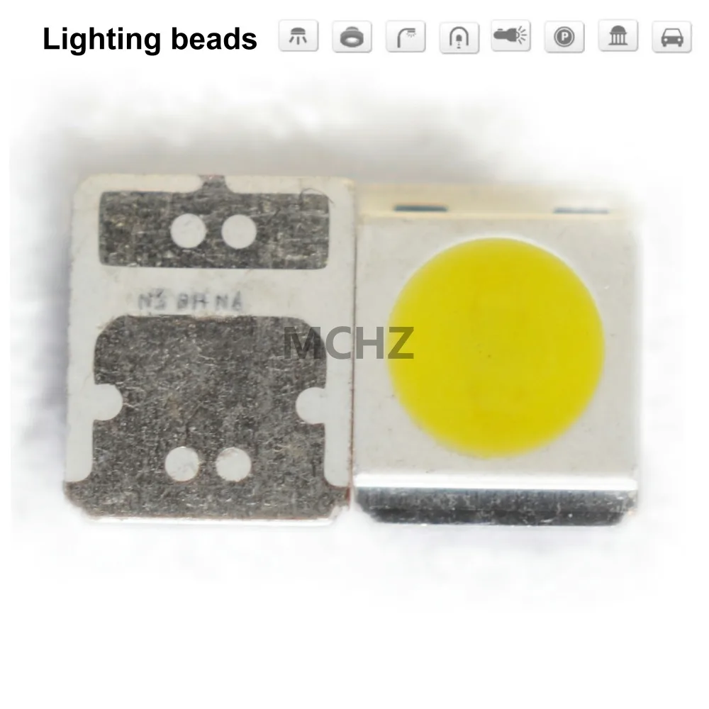 2500 шт./лот SMD LED 3030 чип 1 Вт 2 3 в 350MA 700MA белый теплый холодный 135LM 220LM|Подвесные
