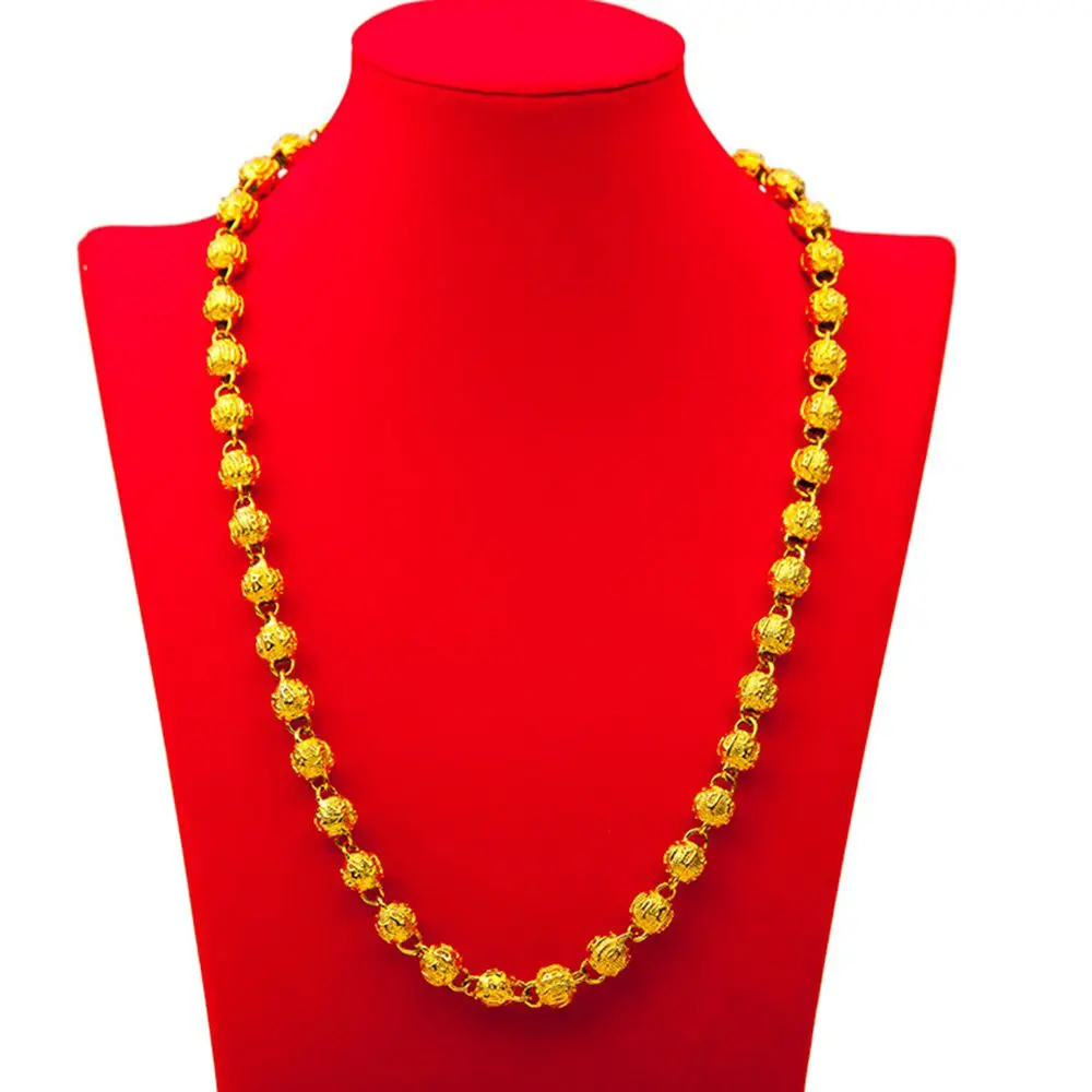Hip Hop Mens Necklace Solid Chain Yellow Gold Filled Classic Beads Necklace Jewelry Gift
Hip Hop Mens Necklace Solid Chain Yellow Gold Filled Classic Beads Necklace Jewelry Gift