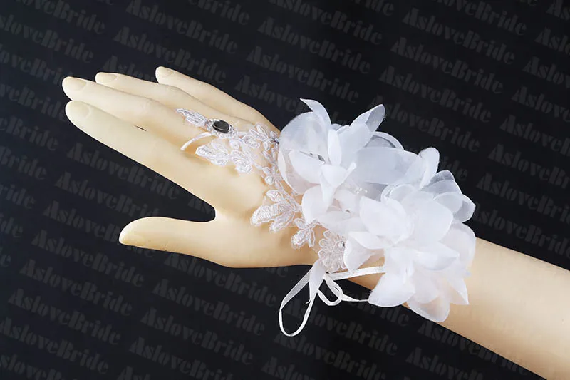 2014 New Fashion Handmade Bride Flowers Fingerless Lace Gloves G95 | Свадьбы и торжества
