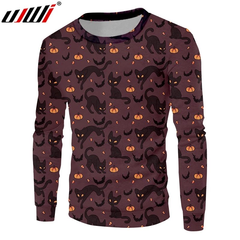 UJWI Man Black Yellow Stitching Pullover 3D Printed Halloween Theme Cat And Pumpkin New Recommend Sweatshirt
UJWI Man Black Yellow Stitching Pullover 3D Printed Halloween Theme Cat And Pumpkin New Recommend Sweatshirt