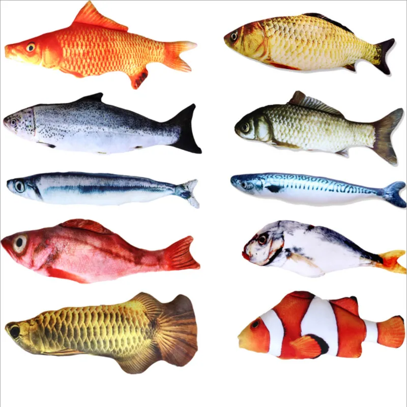 40cmPet Soft Plush Creative 3D Carp Fish Shape Cat Toy Gifts Catnip Fish Stuffed Pillow Doll Simulation Fish Playing Toy For Pet
40cmPet Soft Plush Creative 3D Carp Fish Shape Cat Toy Gifts Catnip Fish Stuffed Pillow Doll Simulation Fish Playing Toy For Pet