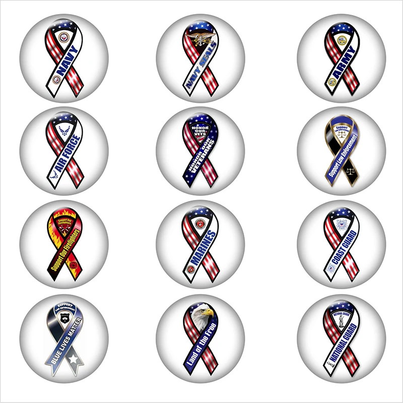 Mixed Glass Snap Button Jewelry ARMY Ribbon NAVY MARINE For DIY 18MM Button Snap Bracelet Necklace Jewelry
Mixed Glass Snap Button Jewelry ARMY Ribbon NAVY MARINE For DIY 18MM Button Snap Bracelet Necklace Jewelry