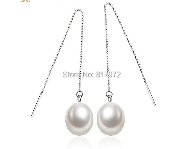 100% Real pearl 9-10mm Bead 925 Silver Chain Natural highlight Pearl Dangle Earring Freshwater Shining Jewelry For Woman Gift
100% Real pearl 9-10mm Bead 925 Silver Chain Natural highlight Pearl Dangle Earring Freshwater Shining Jewelry For Woman Gift